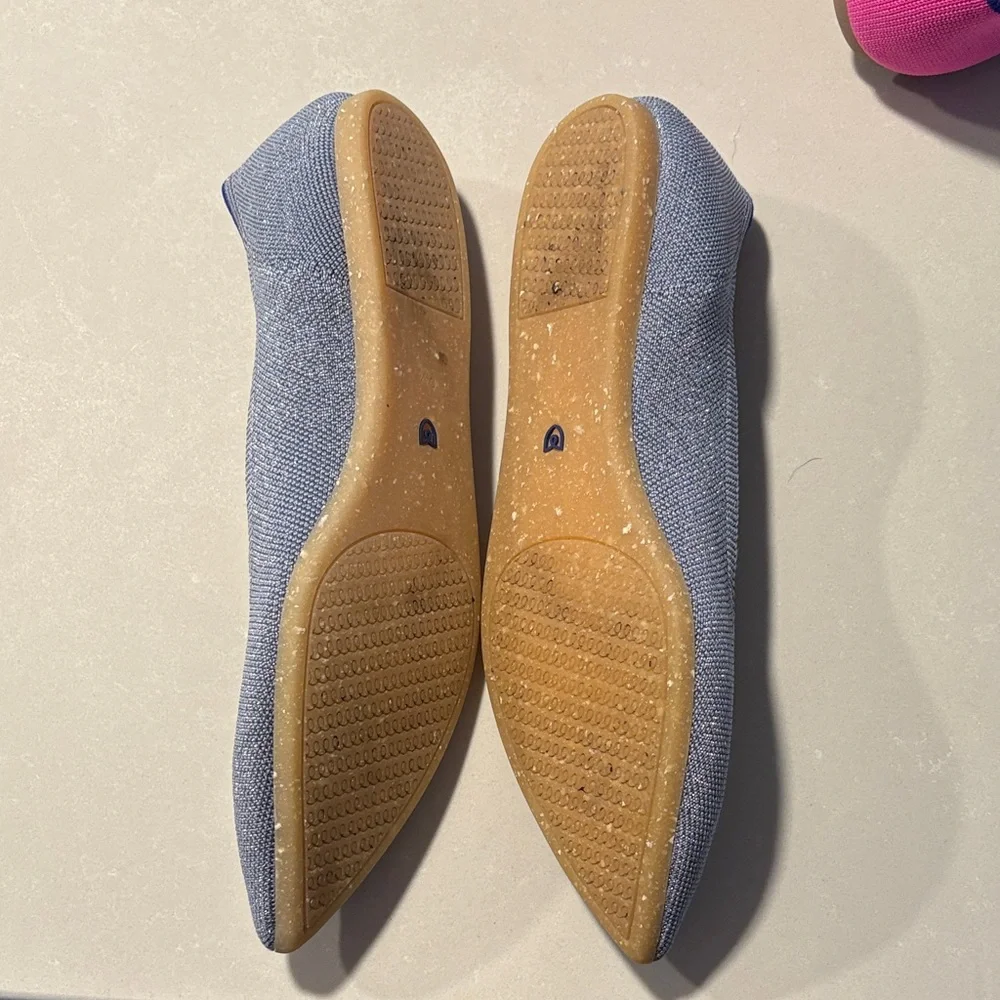 Rothy's Women's Light Blue Pointed Flats - Picture 4 of 7